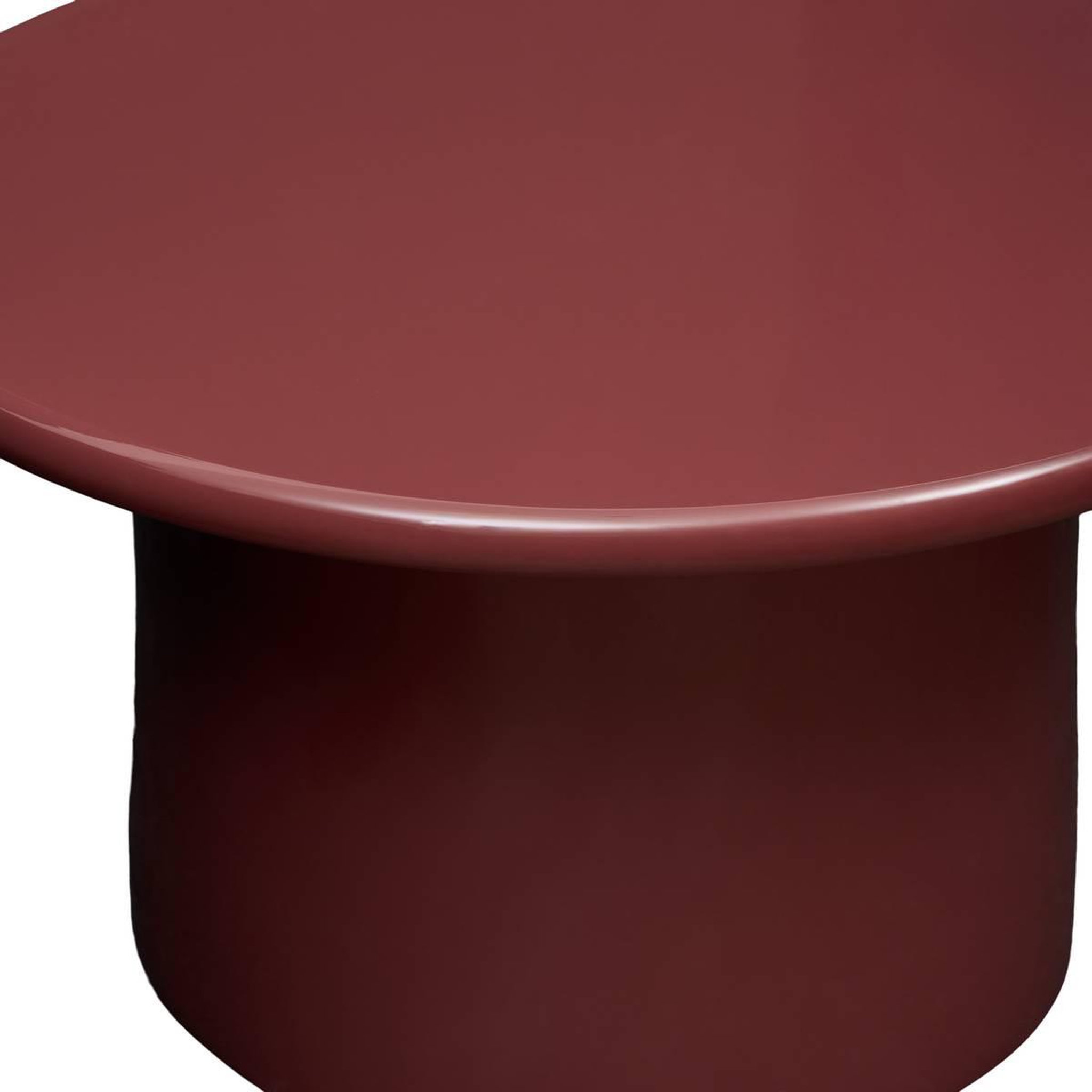 Voir la diapositive 2 : ATMOSPHERA Table Basse Vernis  Douglas  80cm Bordeaux