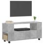 Voir la diapositive 3 : VIDAXL Meuble TV gris beton 102x34,5x43 cm bois d'ingenierie
