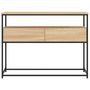 Voir la diapositive 6 : VIDAXL Table console chêne sonoma 100x40x75 cm bois d ingénierie