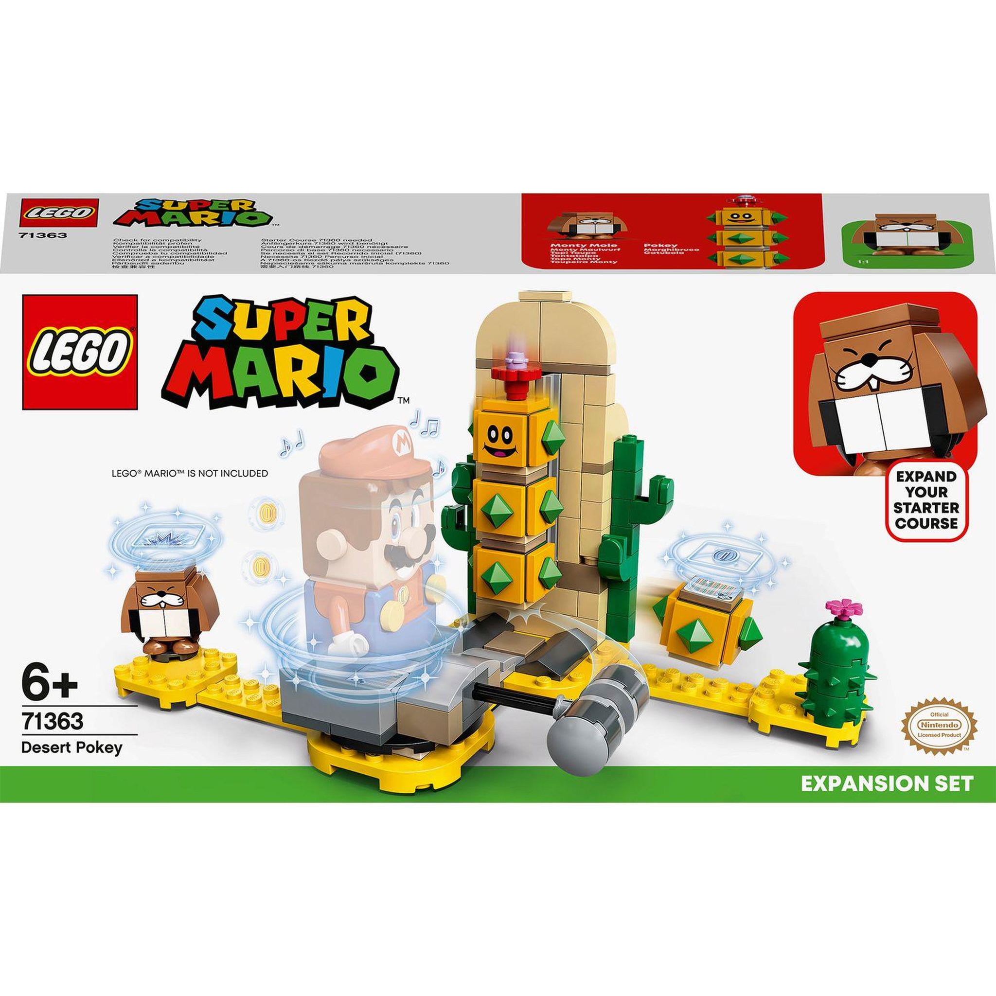 Voir la diapositive 1 : LEGO Super Mario 71363 - Ensemble d'extension Désert de Pokey