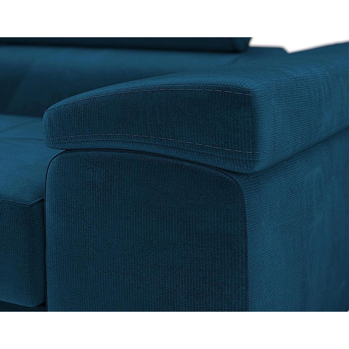 BEST MOBILIER Pablo - fauteuil avec têtière ajustable - en velours