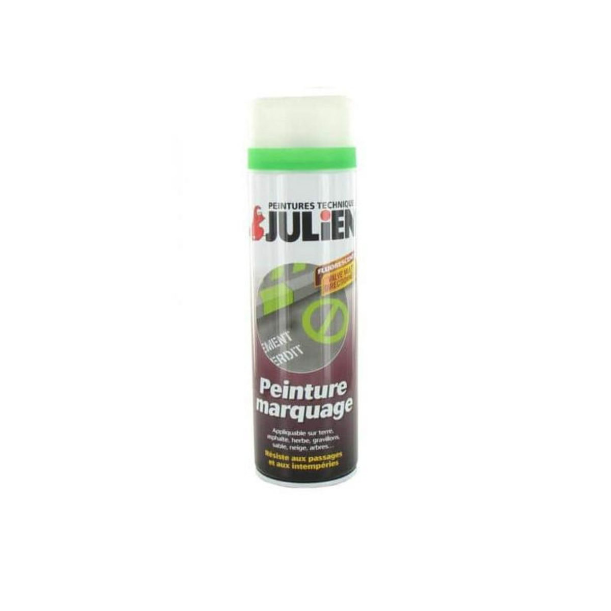 Julien Peinture aérosol Julien marquage vert fluo 500ml