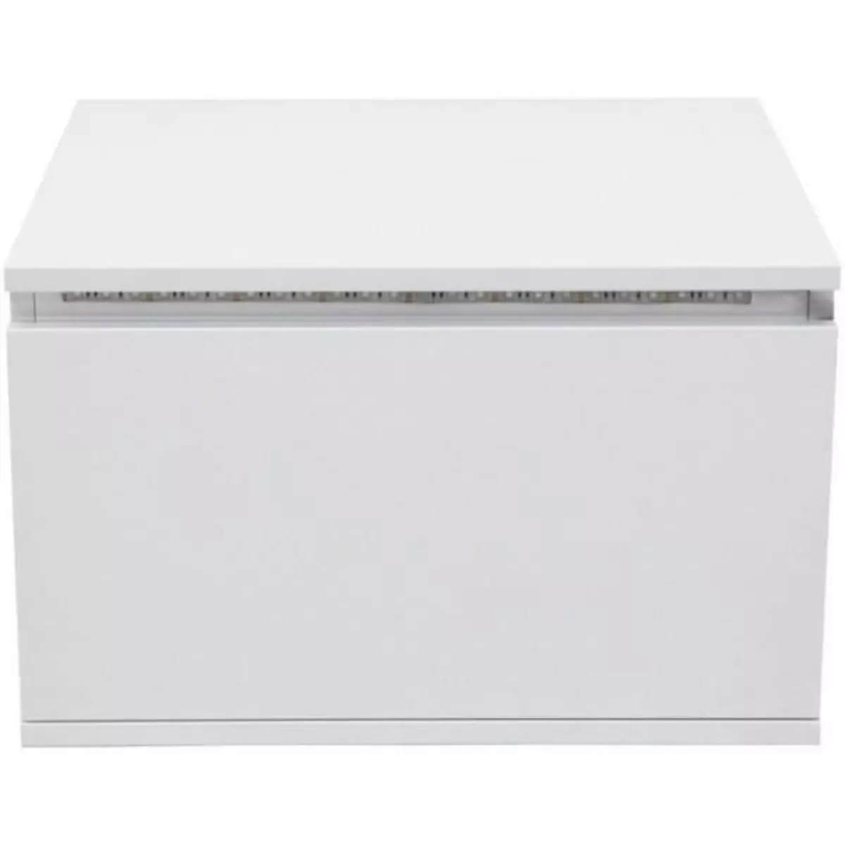MARKET24 Chevet  LED - Décor blanc - L 48 x P 40 x H 30 cm - FLOW