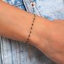 Voir la diapositive 2 : SC BOHEME Bracelet perles noires par SC Bohème
