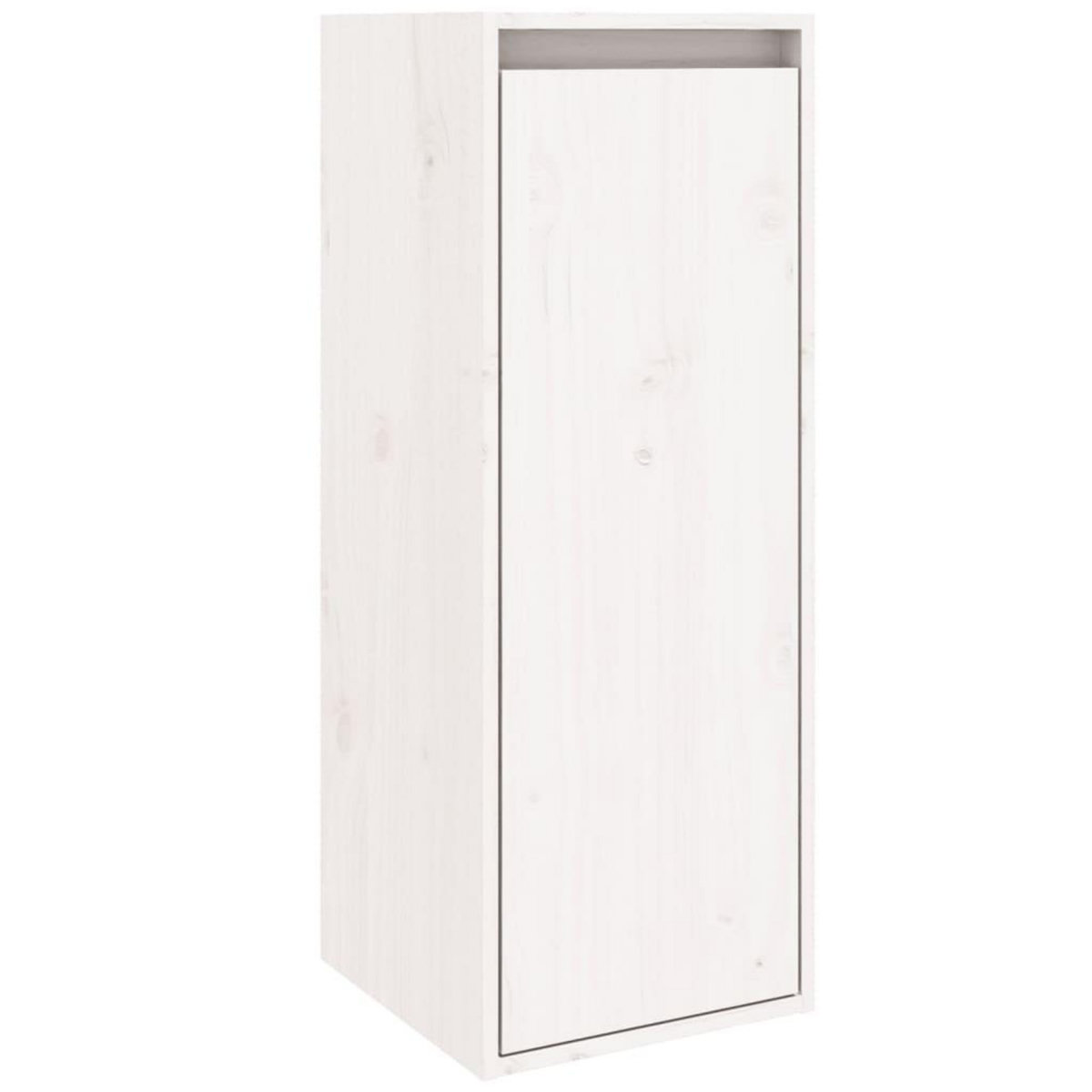 VIDAXL Armoires murales 2 pcs Blanc 30x30x80 cm Bois de pin massif