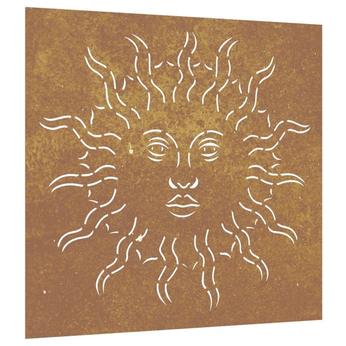 VIDAXL Decoration murale jardin 55x55 cm acier corten design du soleil