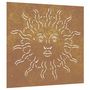 Voir la diapositive 2 : VIDAXL Decoration murale jardin 55x55 cm acier corten design du soleil