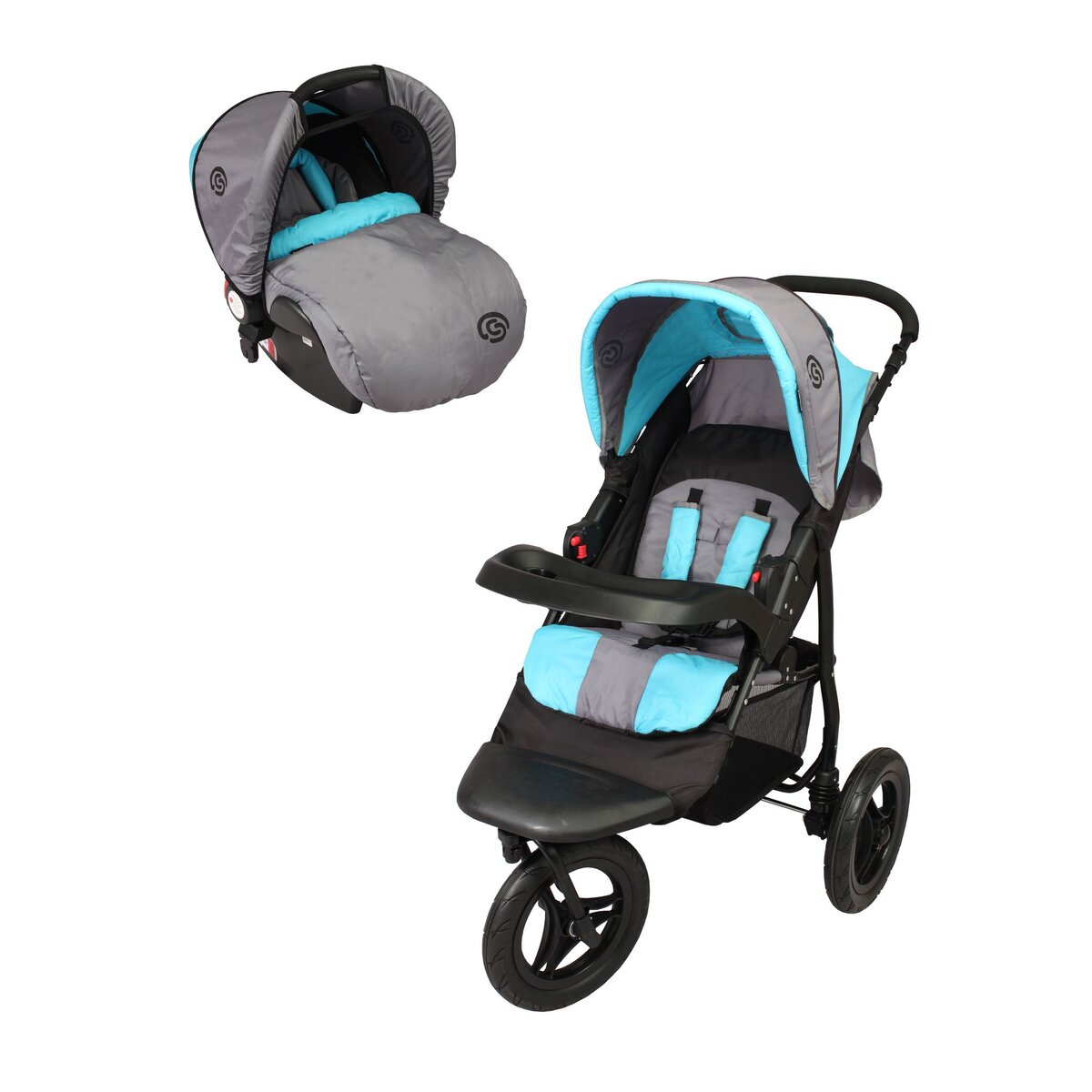 BAMBISOL Poussette duo 3 roues