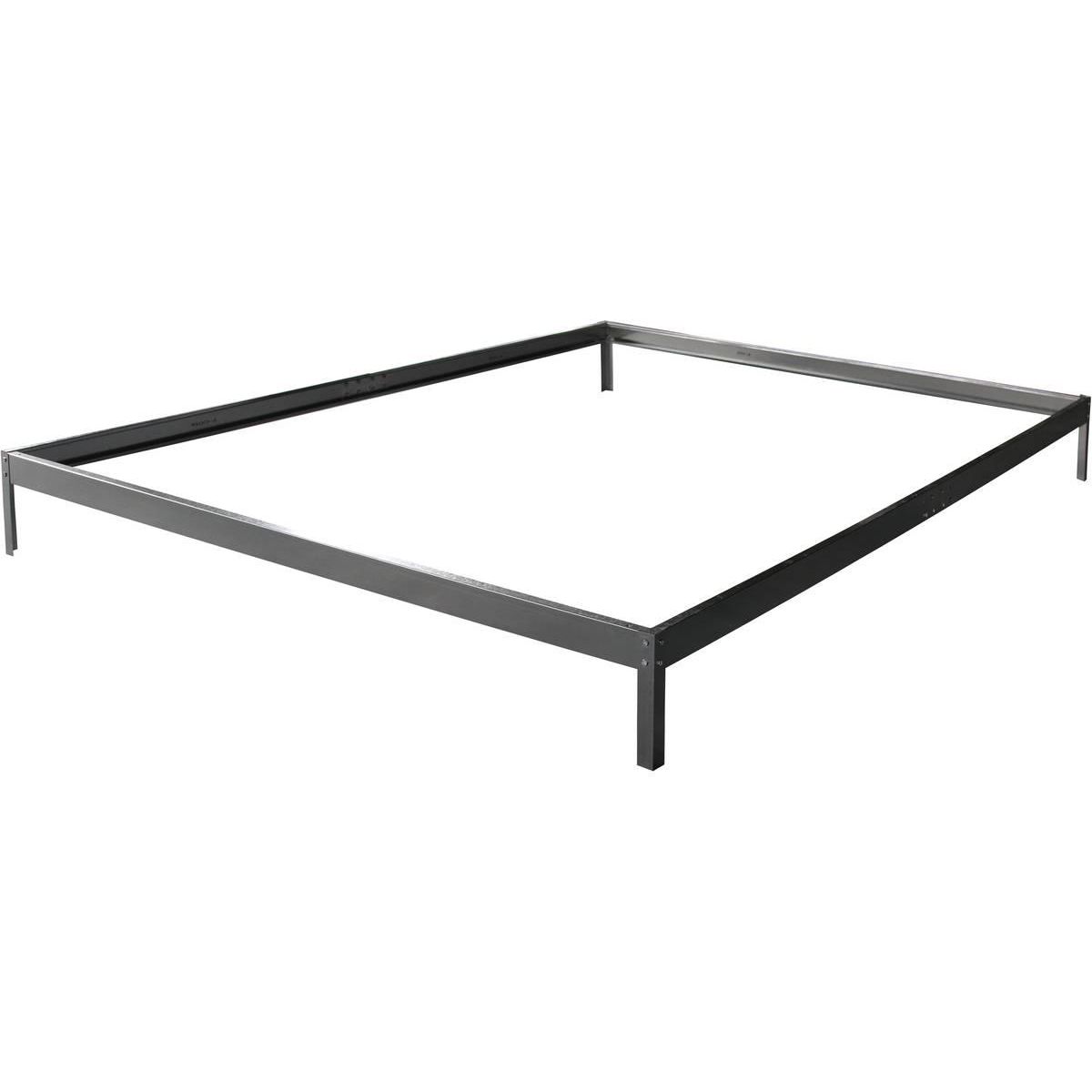 Habitat et Jardin Embase pour serre polycarbonate  Hortensia 4,8m²  couleur Zinc
