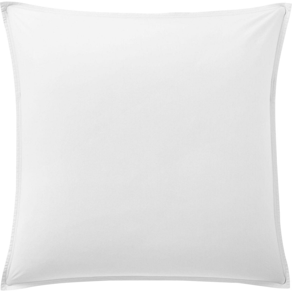 BATON ROUGE Taie d'oreiller 100% percale de coton lavé 80fils/cm2 uni