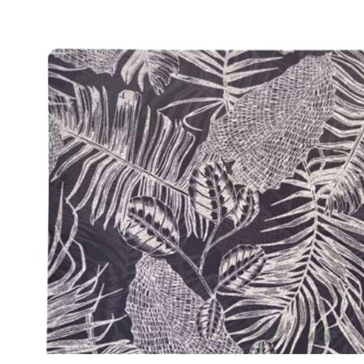 HABITABLE Lot de 6 sets de table Vitali - 28 x 43 cm - Argent