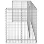 Voir la diapositive 4 : VIDAXL Mur en gabion pour poubelles Acier galvanise 254x100x110 cm