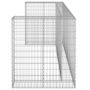 Voir la diapositive 4 : VIDAXL Mur en gabion pour poubelles Acier galvanise 254x100x110 cm