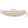 Voir la diapositive 6 : VIDAXL Tapis d'escalier 10 pcs 56x17x3 cm Creme