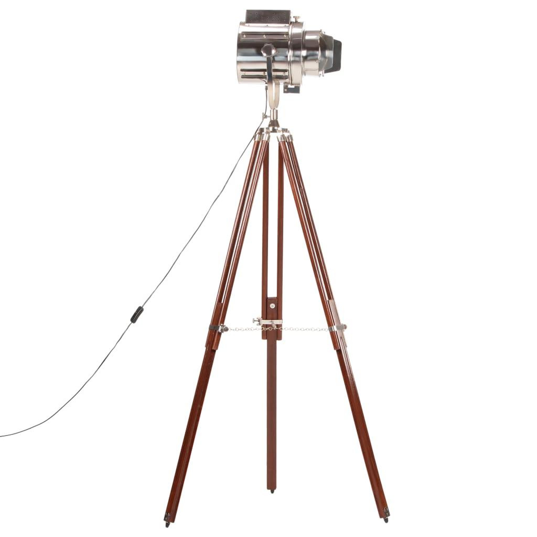 Voir la diapositive 3 : VIDAXL Lampadaire a trepied bois de manguier massif 180 cm