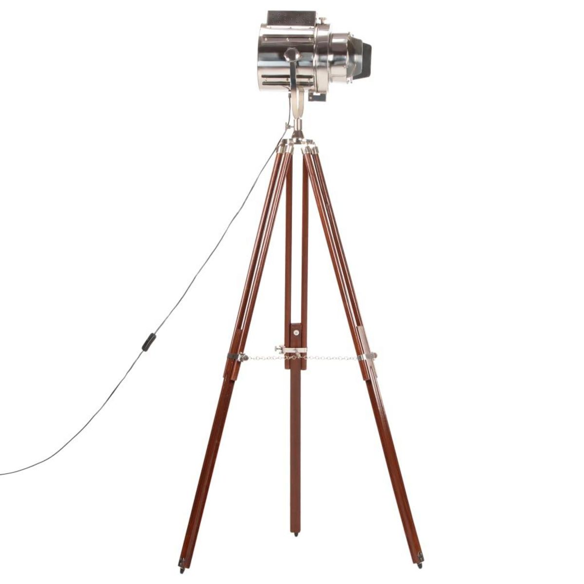 VIDAXL Lampadaire a trepied bois de manguier massif 180 cm