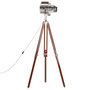 Voir la diapositive 3 : VIDAXL Lampadaire a trepied bois de manguier massif 180 cm