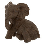 Paris Prix Statuette Déco  Éléphant Couché  19cm Marron