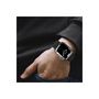 Voir la diapositive 2 : IBROZ Bracelet Apple Watch Cuir Loop 42/44/45mm noir