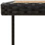 Voir la diapositive 5 : VIDAXL Table de jardin Noir 109x107x74 cm Résine tressée bois massif