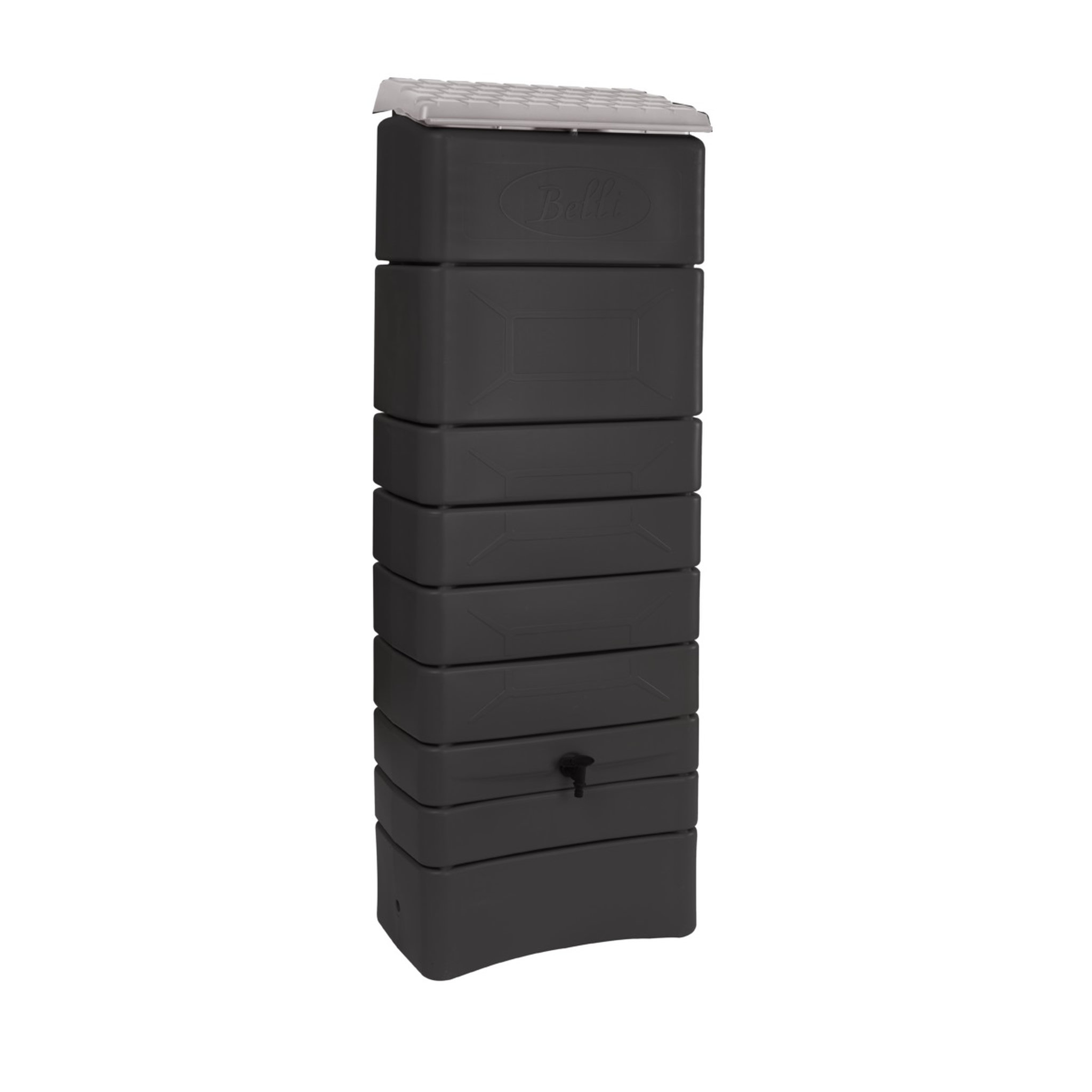 Belli Récupérateur d'eau Anthracite - 300L - MURAL