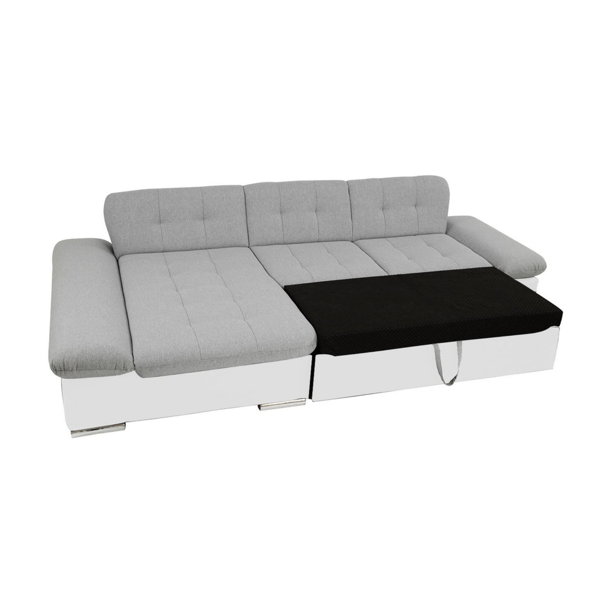 BEST MOBILIER Livio - canapé d'angle - convertible avec coffre - 4 places - style contemporain - gauche