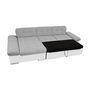 Voir la diapositive 2 : BEST MOBILIER Livio - canapé d'angle - convertible avec coffre - 4 places - style contemporain - gauche
