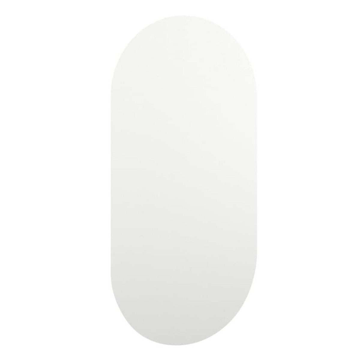 VIDAXL Miroir avec eclairage LED 40x20 cm Verre Ovale