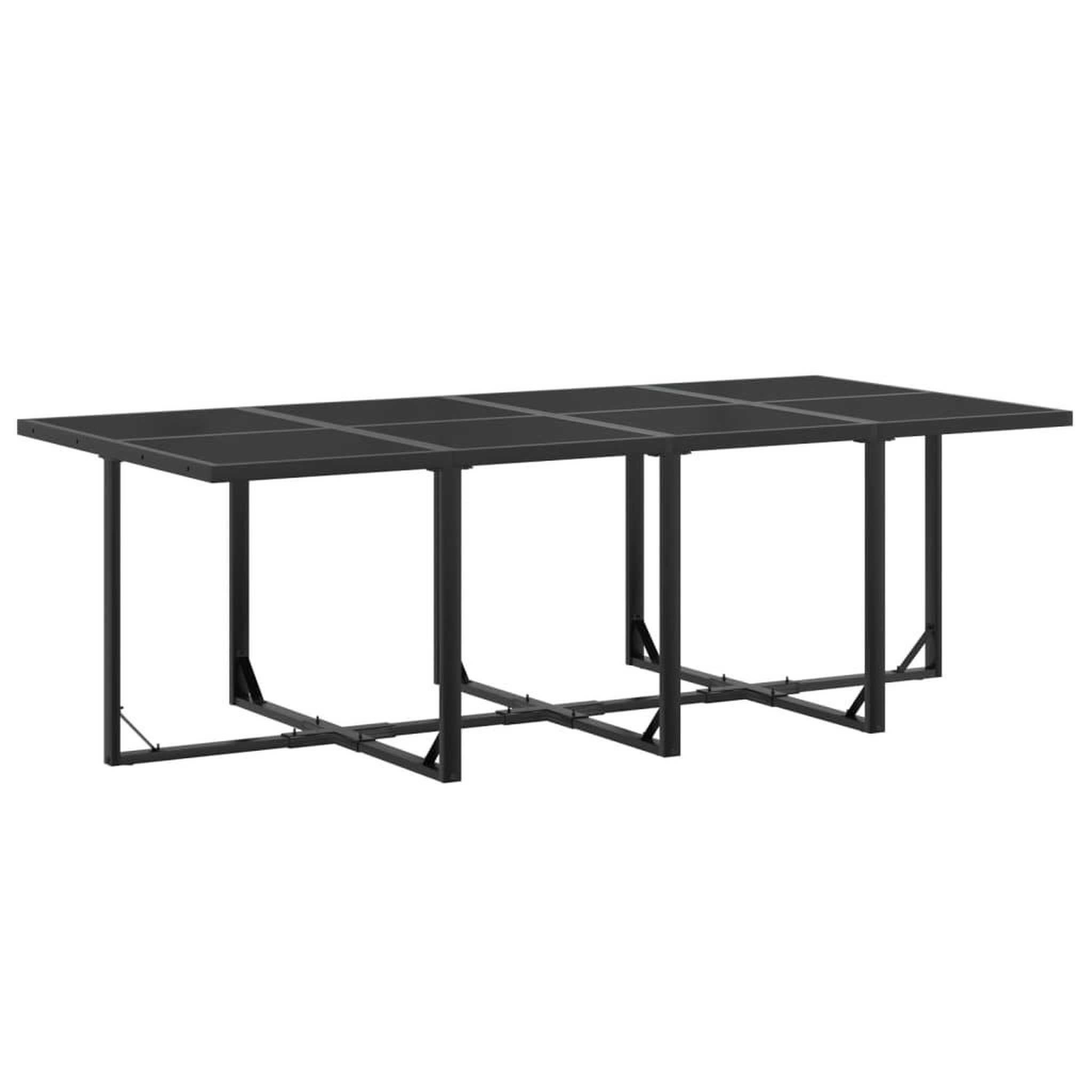 Voir la diapositive 3 : VIDAXL Ensemble a manger de jardin 13 pcs noir textilene