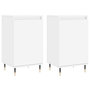 Voir la diapositive 2 : VIDAXL Buffets 2 pcs blanc 40x35x70 cm bois d'ingenierie