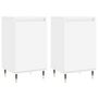 Voir la diapositive 2 : VIDAXL Buffets 2 pcs blanc 40x35x70 cm bois d'ingenierie