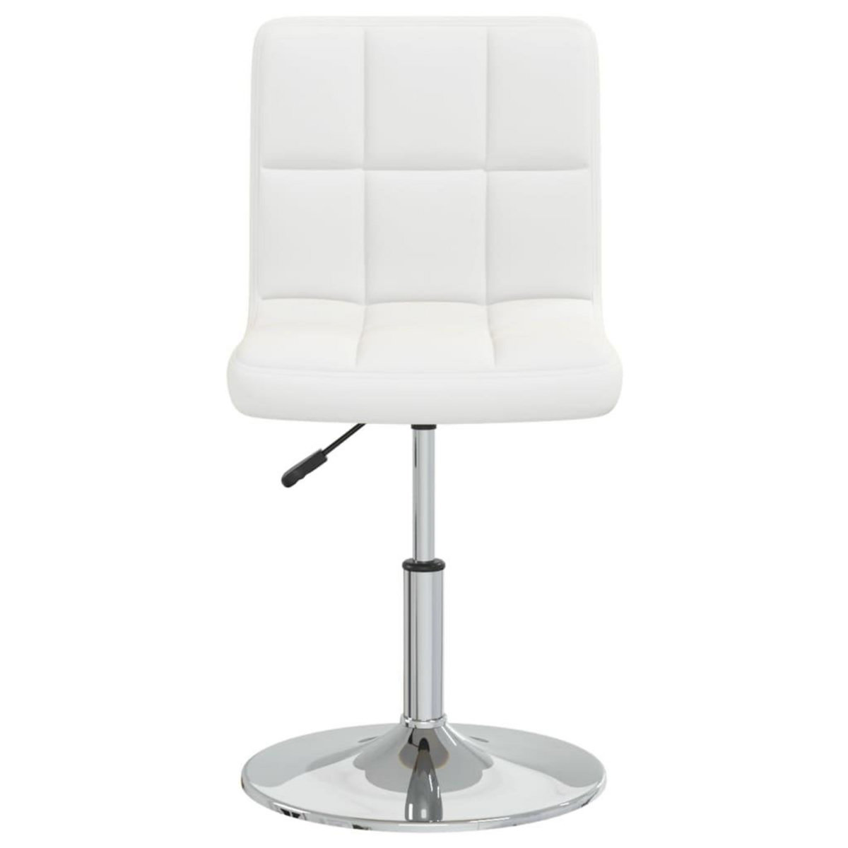 VIDAXL Tabouret de bar Blanc Similicuir