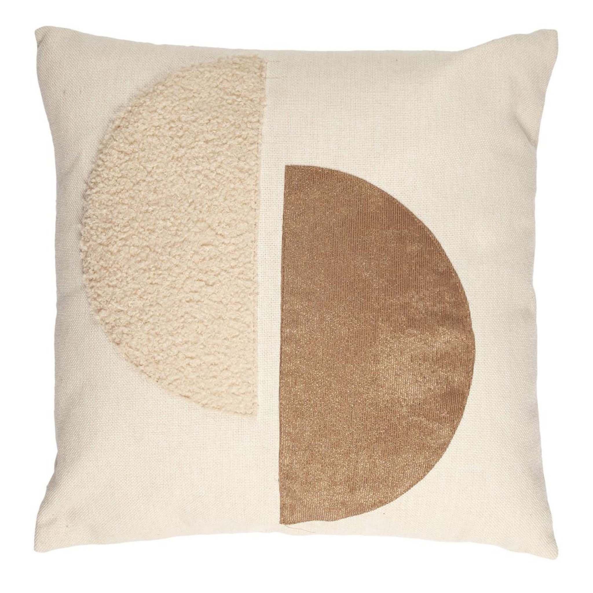 The Home Deco Factory Coussin déco bouclette  natural  40x40cm beige