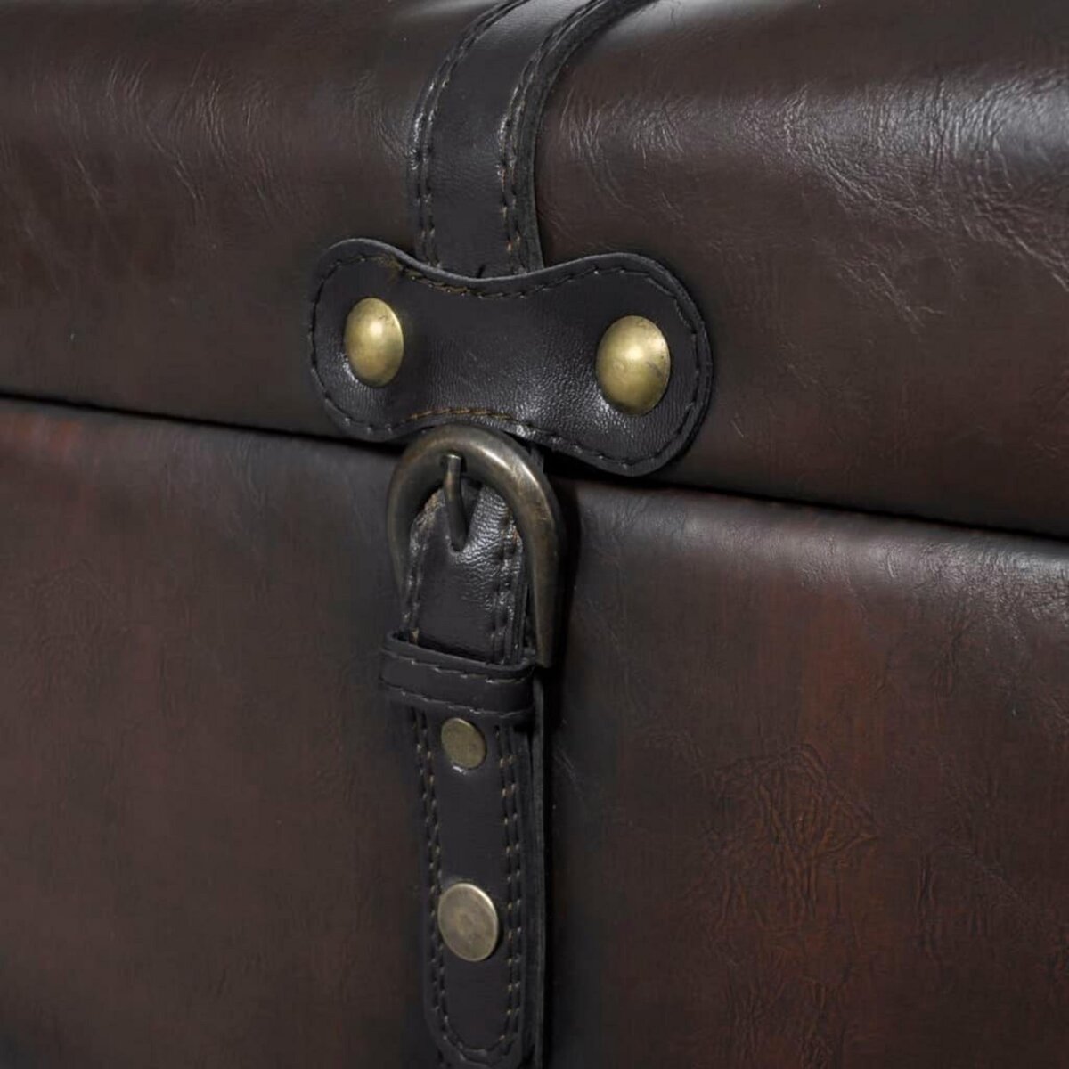 VIDAXL Ensemble de bancs de rangement 3 pcs Marron