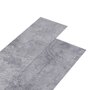 VIDAXL Planches de plancher PVC 5,26 m² 2 mm Gris ciment
