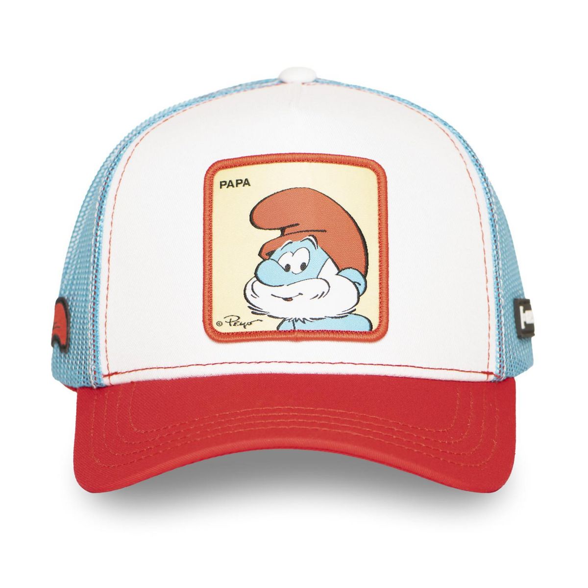 CAPSLAB Casquette trucker avec filet The Smurfs Papa