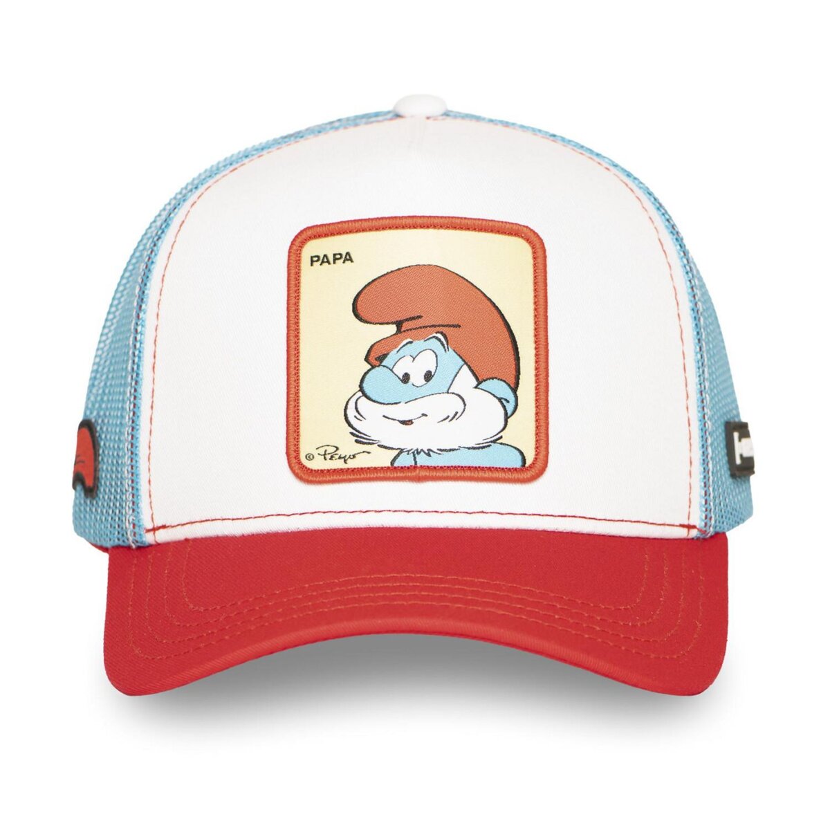CAPSLAB Casquette trucker avec filet The Smurfs Papa
