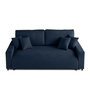 Voir la diapositive 1 : LISA DESIGN Pivoine - canapé droit 3 places - convertible avec coffre - en velours texturé
