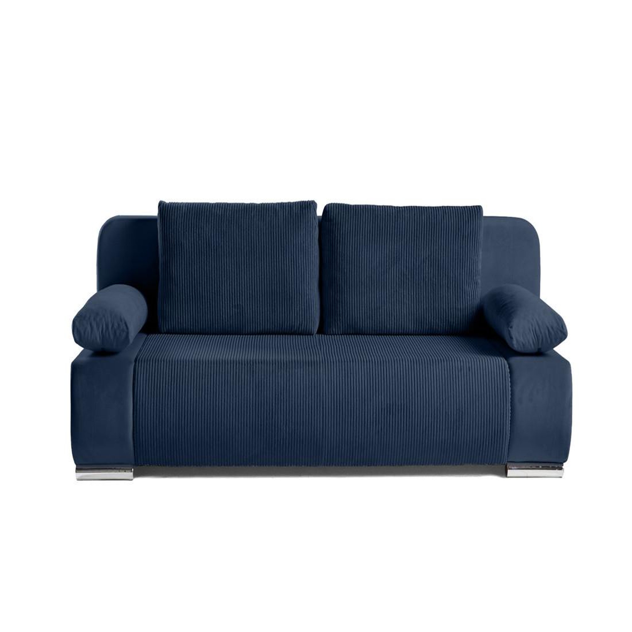 Voir la diapositive 1 : BEST MOBILIER Elio - canapé 3 places convertible - avec coffre - en velours et velours côtelé
