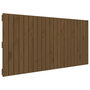 Voir la diapositive 2 : VIDAXL Tete de lit murale Marron miel 140x3x60 cm Bois massif de pin