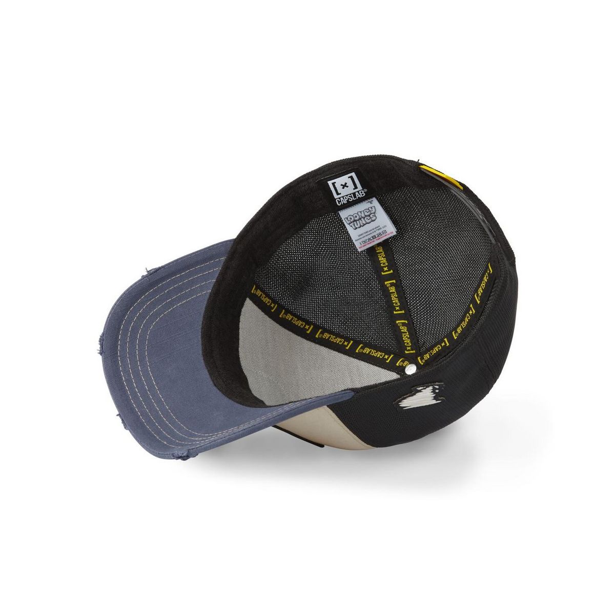 CAPSLAB Casquette trucker premium avec filet effet bambou Looney Tunes Taz