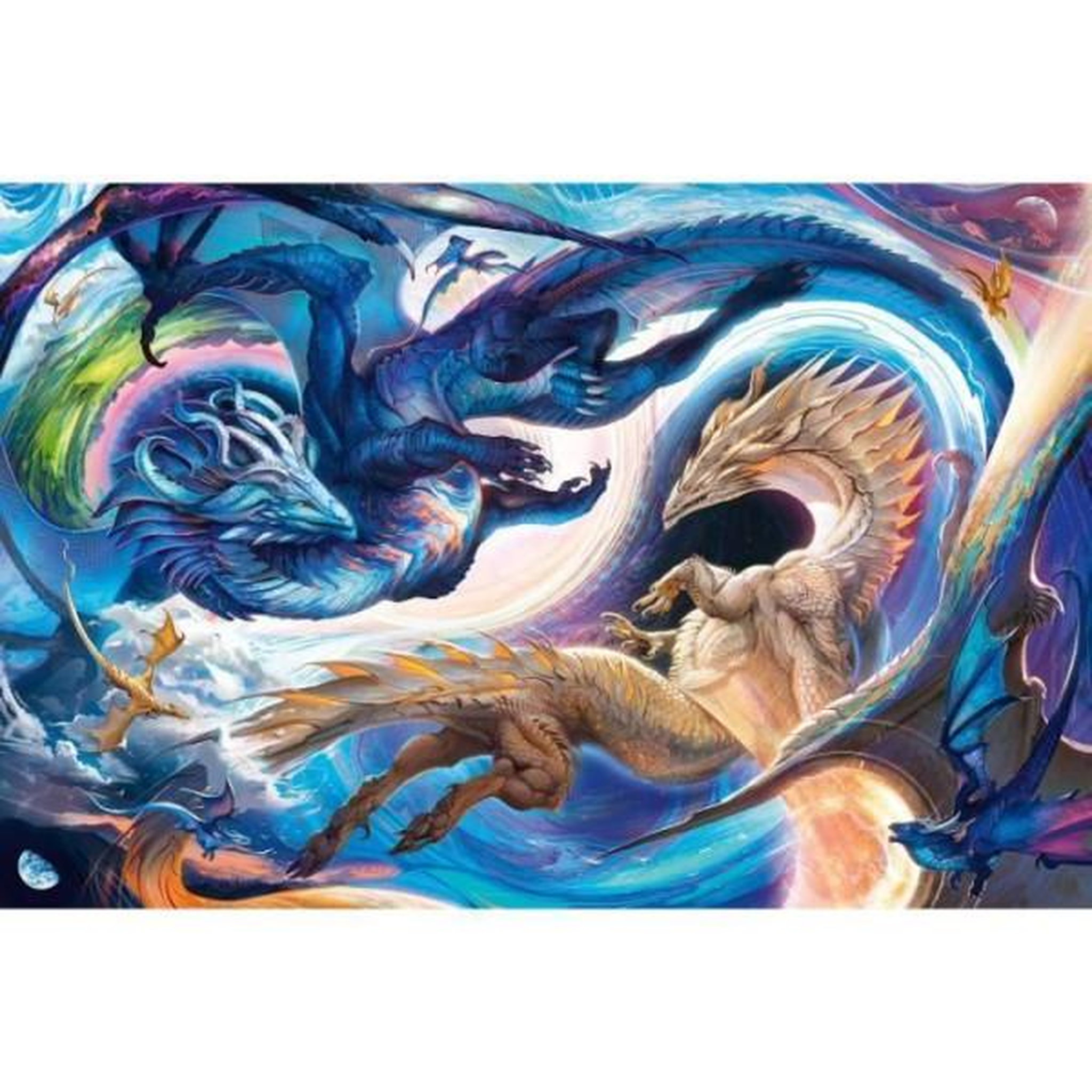 RAVENSBURGER Puzzle 5000 pieces dragon de jour et de nuit, des 14 ans, dragons, 12000813, ravensburger