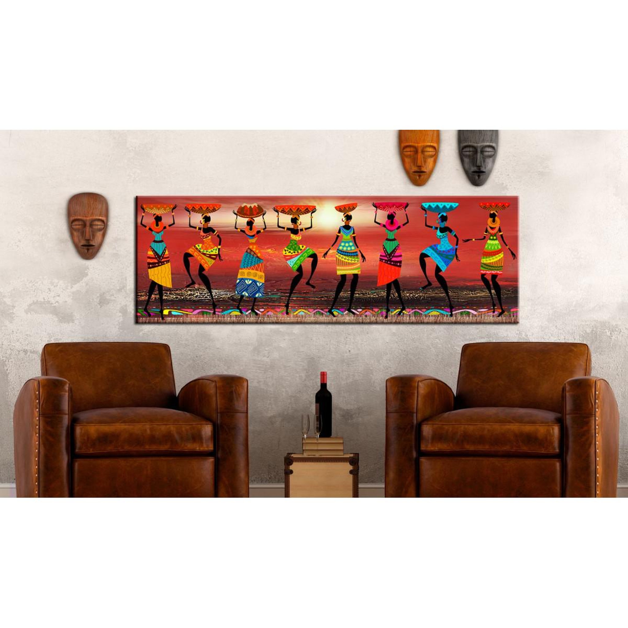 Voir la diapositive 2 : Paris Prix Tableau imprimé  african women dancing