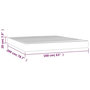 Voir la diapositive 6 : VIDAXL Matelas de lit a ressorts ensaches Noir 160x200x20 cm Velours