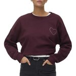 Vero Moda Sweat  Femme Vero Moda Vmlotte Trina. Coloris disponibles : Rouge