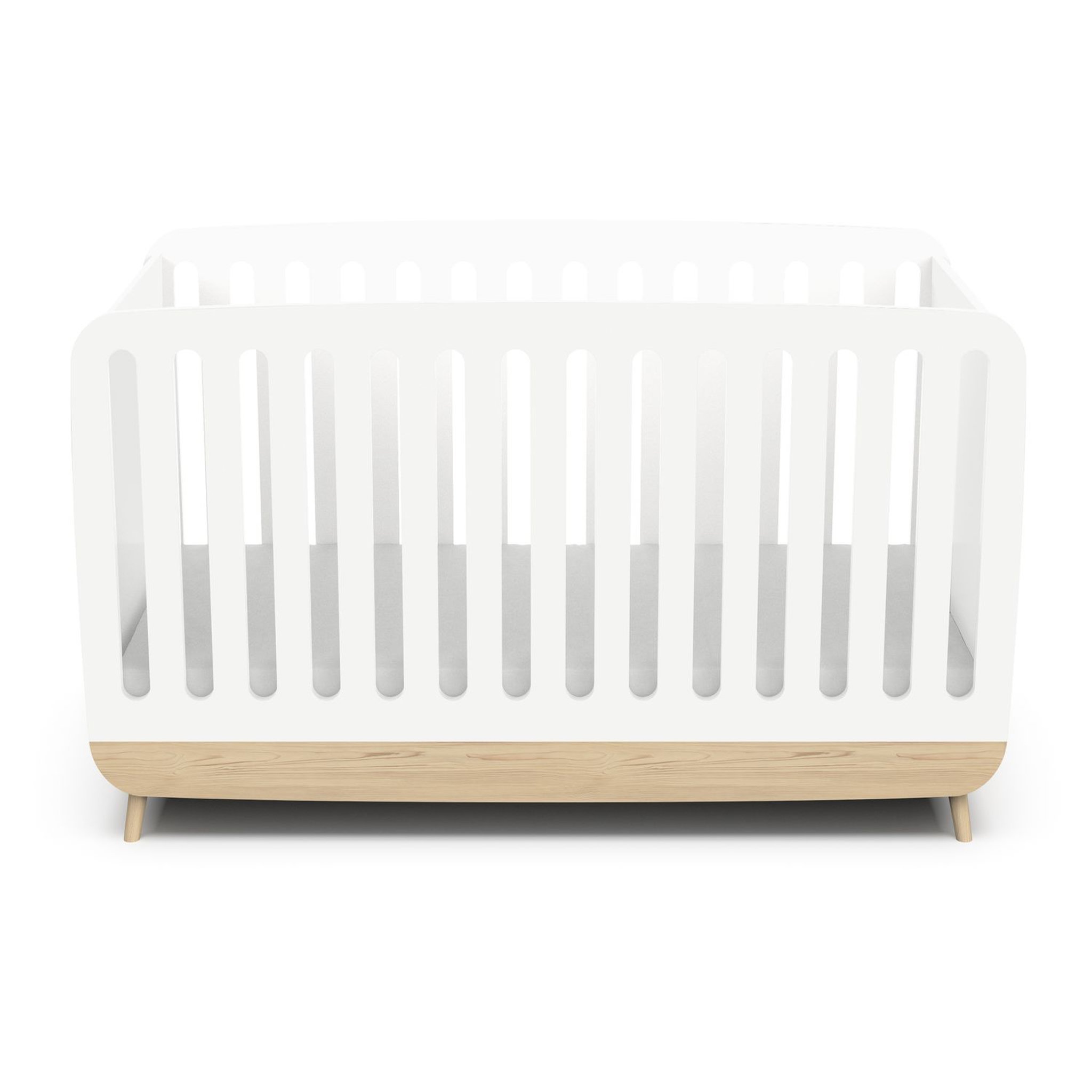 Voir la diapositive 2 : Lit bébé évolutif 70x140 cm blanc LINIA 