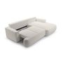 Voir la diapositive 4 : BEST MOBILIER Candela - canapé d'angle droit 4 places - convertible avec coffre - en tissu bouclette