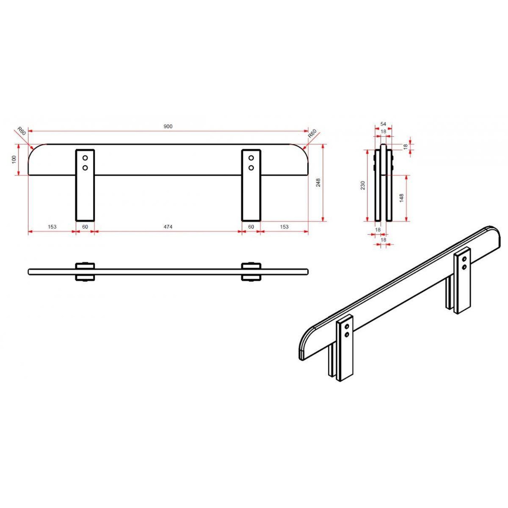 Voir la diapositive 3 : Paris Prix Barrière de sécurité enfant  kiddy  90cm rose