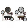 Voir la diapositive 1 : AAAAA Horloge Murale DKD Home Decor Noir Rouge Fer Doré (2 pcs) (46 x 13 x 58 cm)