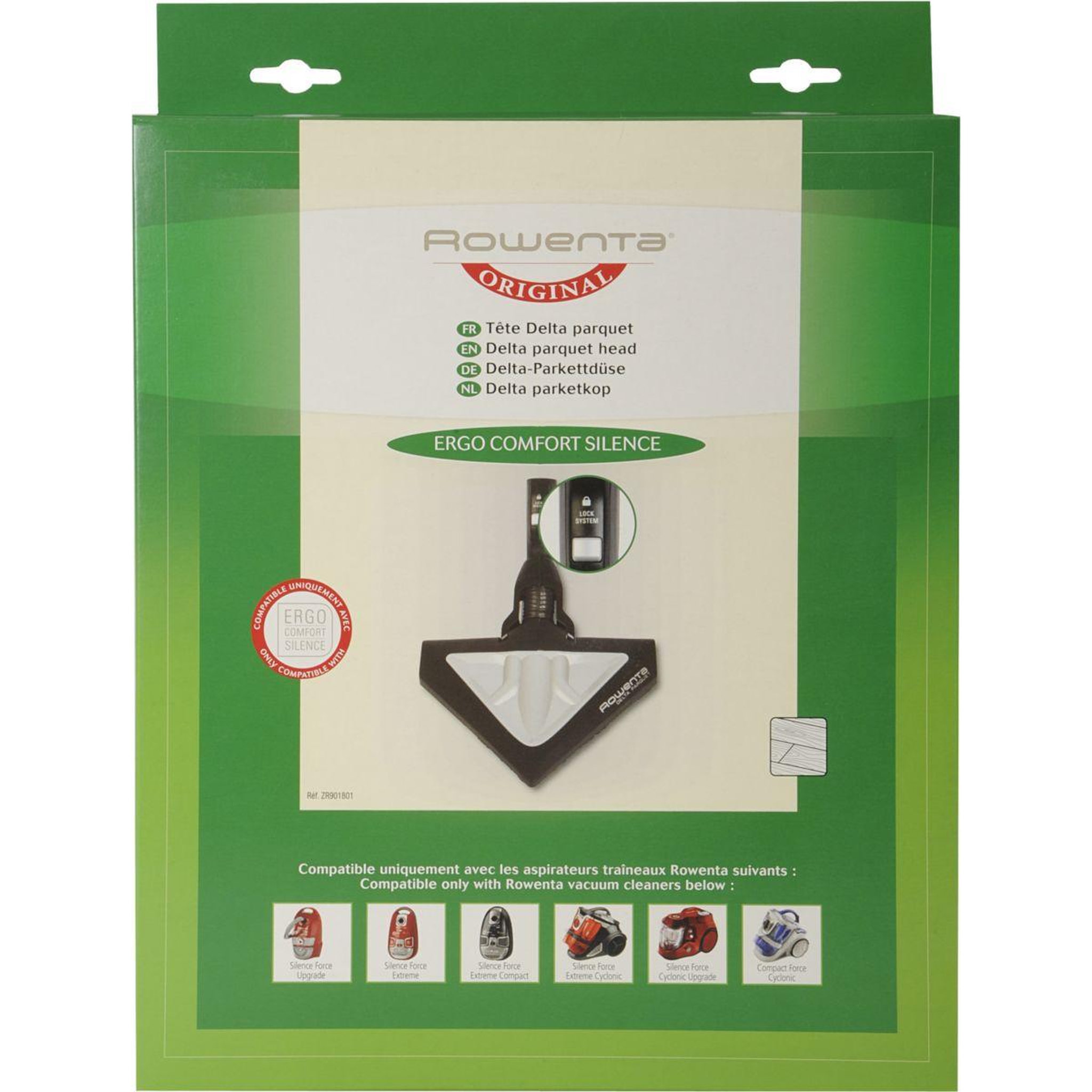 Voir la diapositive 3 : ROWENTA Brosse parquet delta zr901801 triangulaire aspirateur traîneau